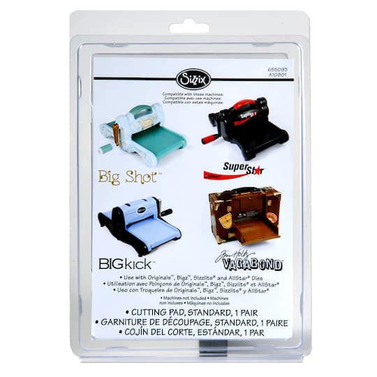 6 Packs: 2 ct. (12 total) Sizzix&#xAE; Standard Cutting Pads